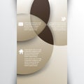 Vector overlapping geometric shapes infographics background