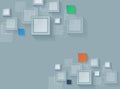 Vector Overlapping Squares Royalty Free Stock Photo
