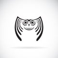 Vector of an owl design on white background. Bird. Wild Animals. Royalty Free Stock Photo