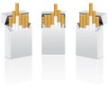 Vector pack of cigarettes