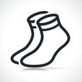 Vector pair of socks icon