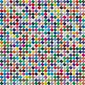 Vector palette. 484 different colors chaotically scattered in a shape of extruded circle.