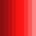 Vector palette of red color shades. Red color spectrum icon