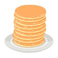 Vector pancake stack Royalty Free Stock Photo