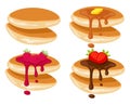 Vector pancake stack Royalty Free Stock Photo