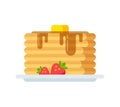 Vector pancakes icon