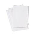 Vector paper cards stack isolated on white background, white paper. Royalty Free Stock Photo