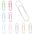 Vector paper clip isolated