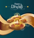Vector Paper Diwali Design Template