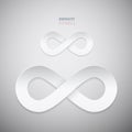 Vector Paper Infinity Symbols Royalty Free Stock Photo