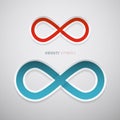 Vector Paper Infinity Symbols Royalty Free Stock Photo