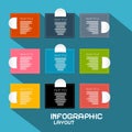 Vector Paper Infographics Template Royalty Free Stock Photo