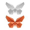 Vector paper japanese butterflies