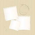 Vector Paper Sheets Royalty Free Stock Photo