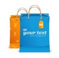 Vector Paper Shopping Bag Text Area