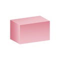 Vector parallelepiped with gradients and shadow for game, icon, package design, logo, mobile, ui, web, education. 3D