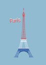 Vector Paris Eiffel Tower with nice color