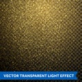 Vector particles golden dust, shimmering glitter texture Royalty Free Stock Photo