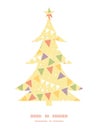 Vector party decorations bunting Christmas tree