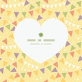 Vector party decorations bunting heart silhouette
