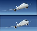 Vector passenger dreamliner Royalty Free Stock Photo