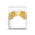 Vector Pasta Shells Packaging Template Isolated Royalty Free Stock Photo