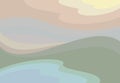 Vector pastel abstract landscape.