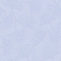Vector Pastel Blue Ginkgo Leaves Texture Seamles Repeat Pattern Royalty Free Stock Photo