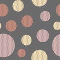 Vector pastel dots, dotty texture seamless pattern Royalty Free Stock Photo
