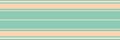 Vector pastel teal and peach color orange striped seamless border. Horizontal wide and thin stripes banner. Linear