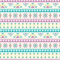 Vector pastel tribal geometric shapes seamless pattern background