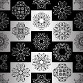 Vector Pattern for Background, Banner. Black and silver design Royalty Free Stock Photo