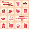 Vector pattern on baking theme