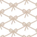 Vector pattern of braided cord. Royalty Free Stock Photo