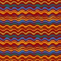 vector pattern with bright wavy ornament Royalty Free Stock Photo
