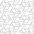 Vector pattern with chevron. Modern geometric texture. Repeating abstract background. hexagon line. Royalty Free Stock Photo