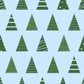 Vector pattern with christass trees