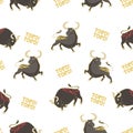 Vector pattern. Corrida.