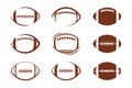 Vector pattern design oval ball in sports american football popular sport competition to find winner