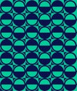 Vector pattern with ellipse and hemisphere Royalty Free Stock Photo