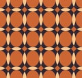 Vector pattern with ellipse and hemisphere Royalty Free Stock Photo