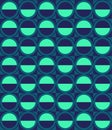 Vector pattern with ellipse and hemisphere Royalty Free Stock Photo