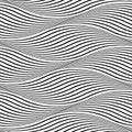 Vector pattern with the geometric waves seamless background.