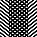 Vector pattern with the geometric zigzag diagonal lines seamless background. Royalty Free Stock Photo