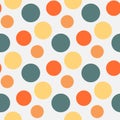 Vector Pattern with green ,grey polka dots