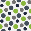 Vector Pattern with green ,grey polka dots