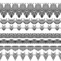 Pattern border pack. Royalty Free Stock Photo