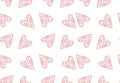 Vector pattern with hearts