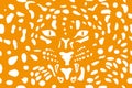 Vector pattern with leopard