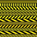 Vector pattern. Police line. Seamless image.